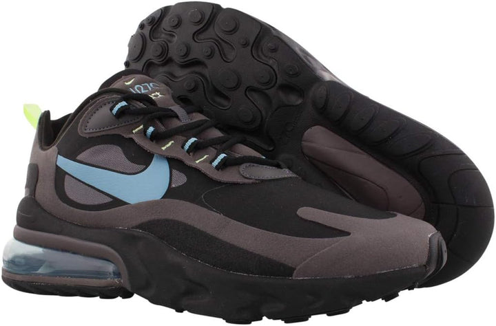 Nike Herren Air Max 270 React Ww Laufschuhe, 38.5 EU Negro Cerulean Thunder Grey Barely Volt