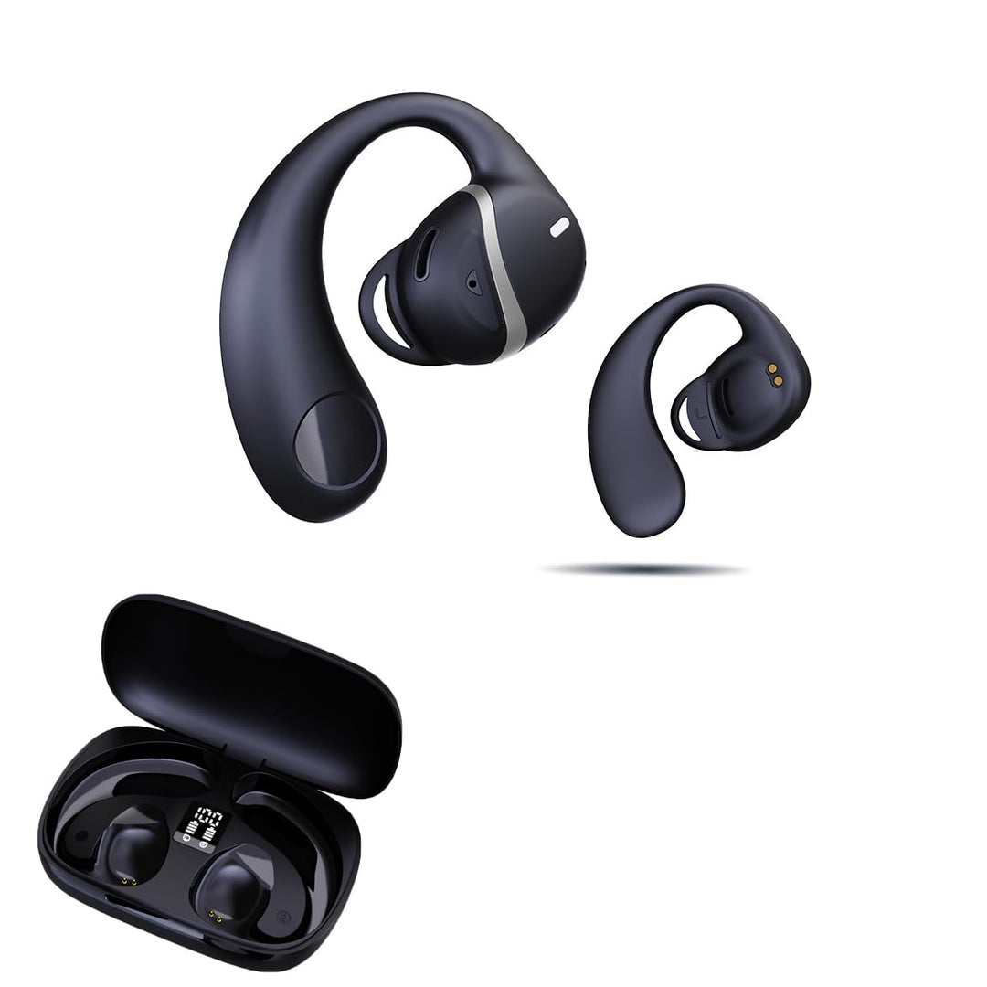 ESSONIO Kopfhörer Kabellos Bluetooth 5.3 Bone Conduction Headphones 10 Stunden Gesprächszeit Noise C
