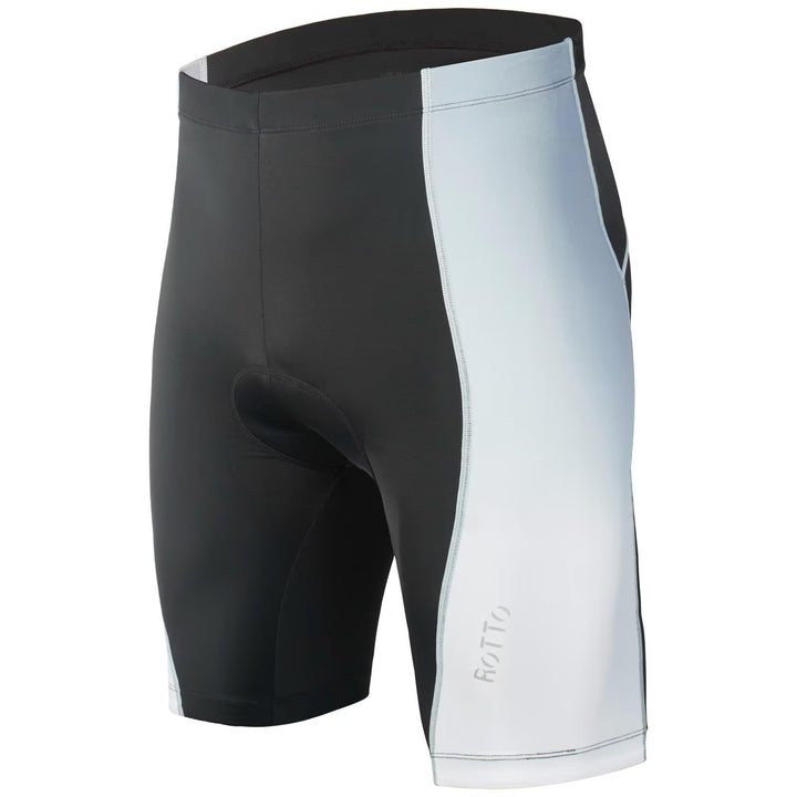 ROTTO Radlerhose Herren Fahrradhose Kurz Radhose Gepolstert Gemütlich stossfeste XXL D Schwarz-weiss