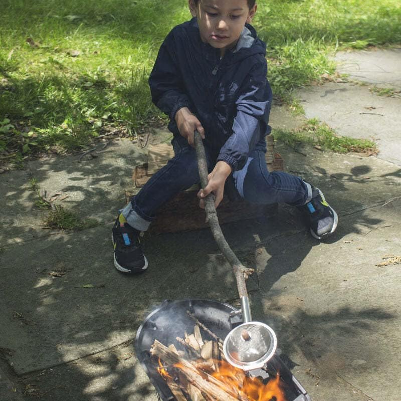 WESTCRAFT Huckleberry Popcorn-Maker Mais Popcornmaschine für Popcorn poppen, Outdoor Camping Lagerfe