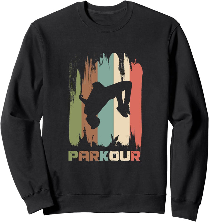 Parkour Retro Vintage Extremsport Strassensport Geschenk Sweatshirt