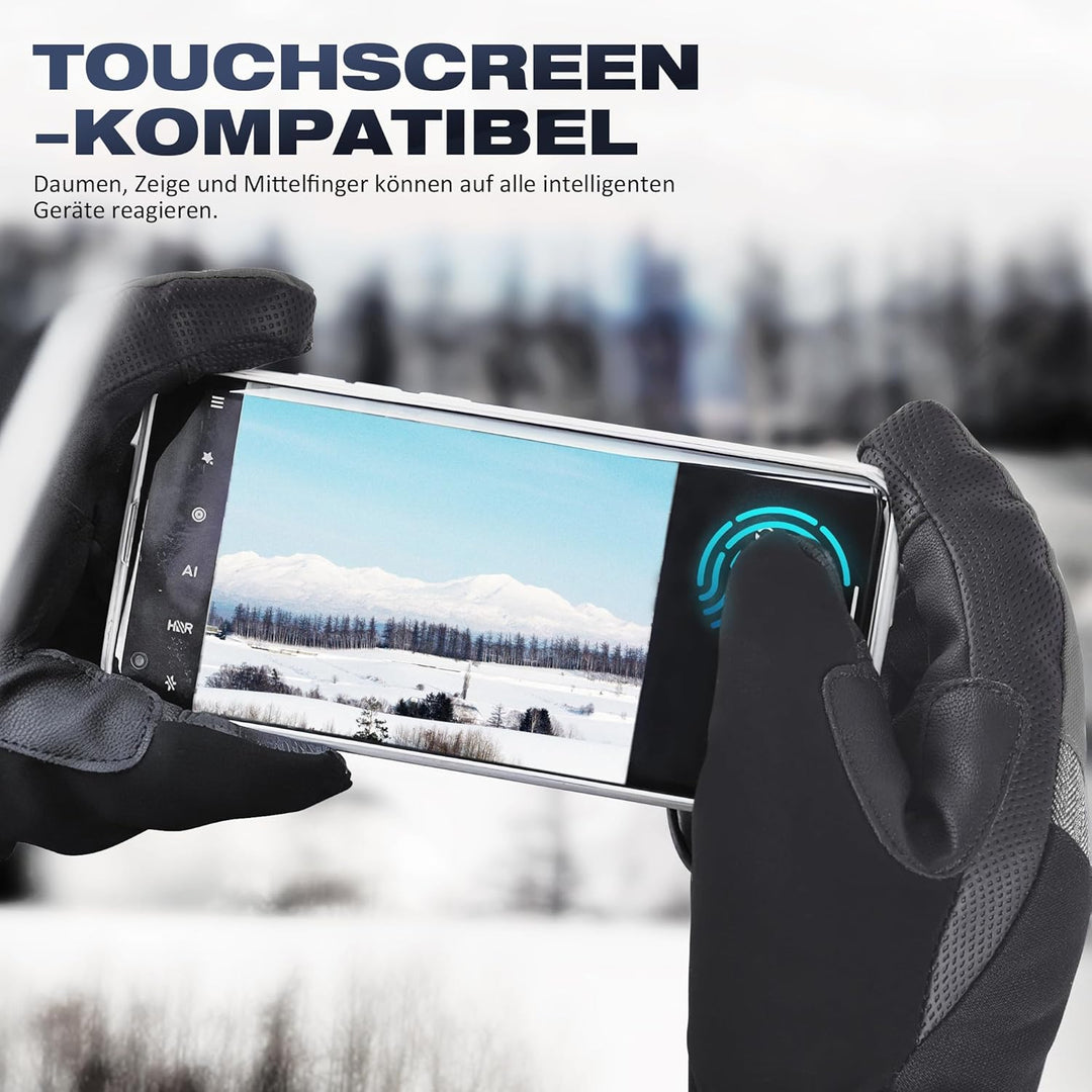 Kineed Skihandschuhe Damen Touchscreen Winterhandschuhe Wasserdicht Snowboardhandschuhe Winter Warm