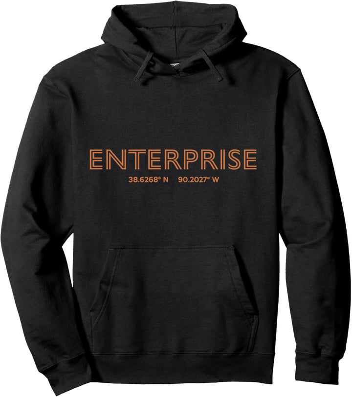 Koordinaten der USA-Stadt — US Enterprise Pullover Hoodie