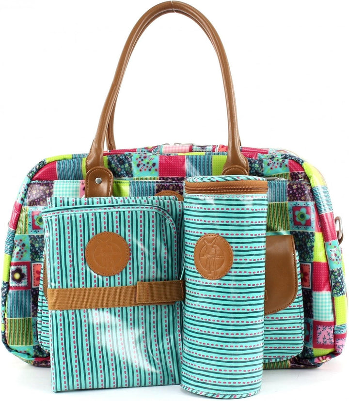 Lässig Vintage Metro Bag Flower Quilt, Flower Quilt