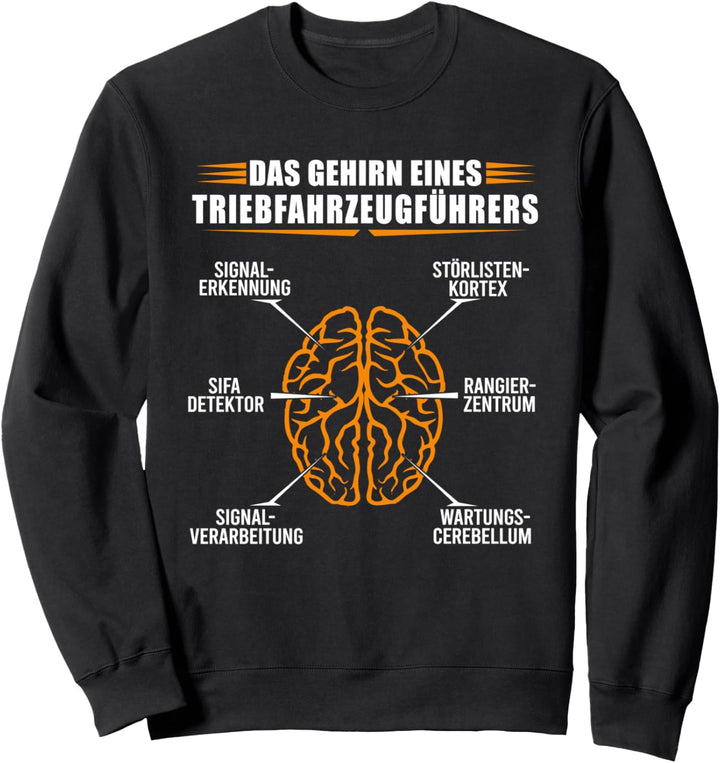 Gehirn eines Triebfahrzeugführers Lustige Geschenkidee Sweatshirt