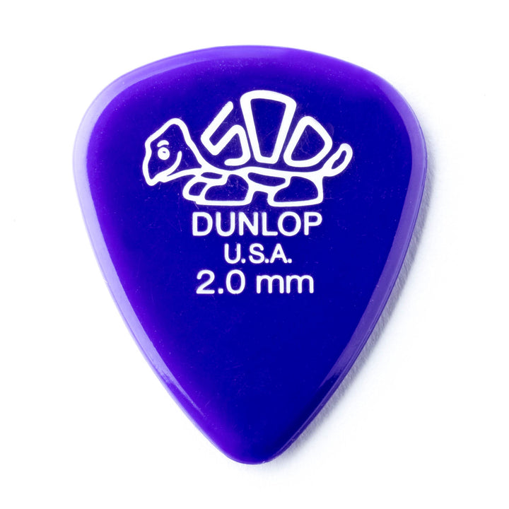 Médiators Jim Dunlop 2,00mm Delrin 500 2,00mm sachet de 72