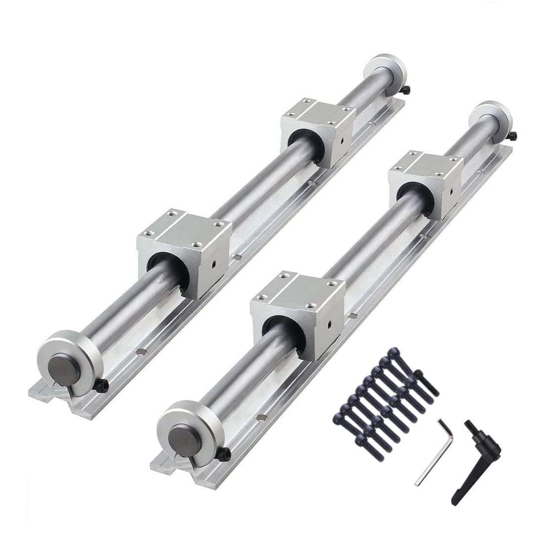 CNCYEAH 2 stücke Linearführung SBR16-500mm Linearführungsschiene + 4 Stücke SBR16UU lagerblöcken + 4