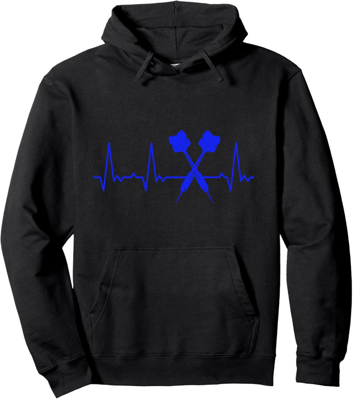 Herzschlag Darts Pullover Hoodie
