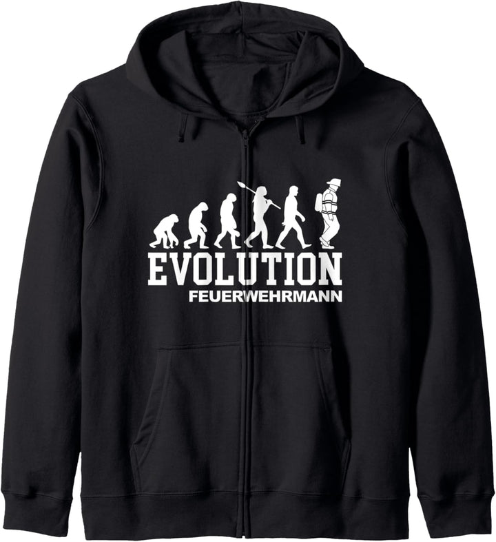 Evolution Feuerwehrmann Feuerwehr Notruf Kapuzenjacke