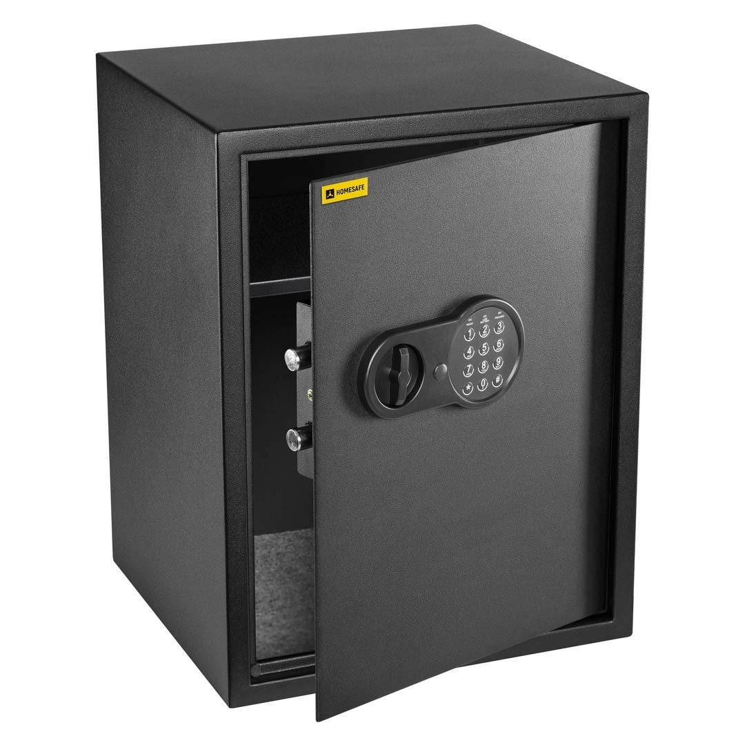 HomeSafe HV50E Safe mit Elektronischem Schloss - Schwarz, 50x35x35cm (HxWxD), 50x35x35cm (HxWxD)
