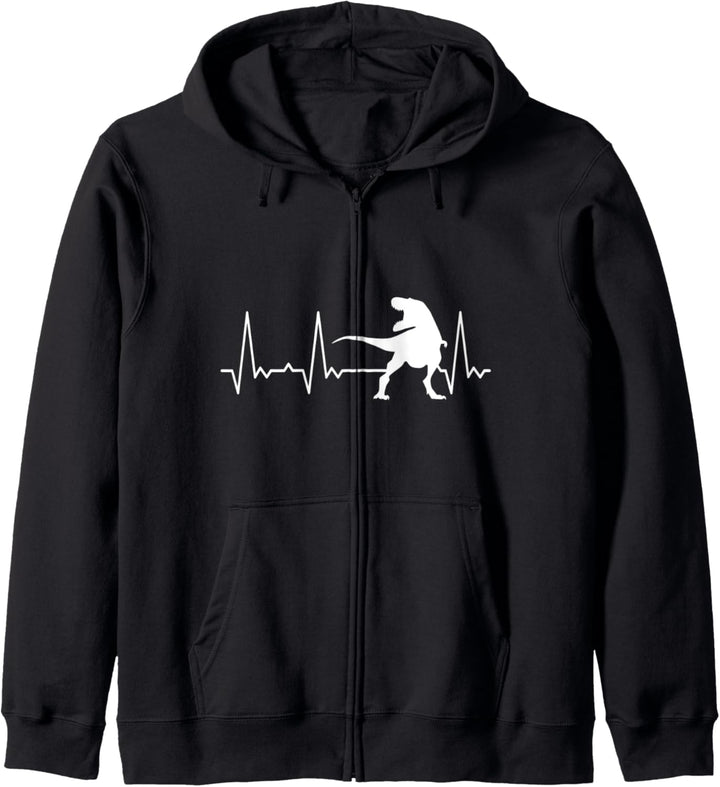 Herzschlag Dinosaurier Kapuzenjacke