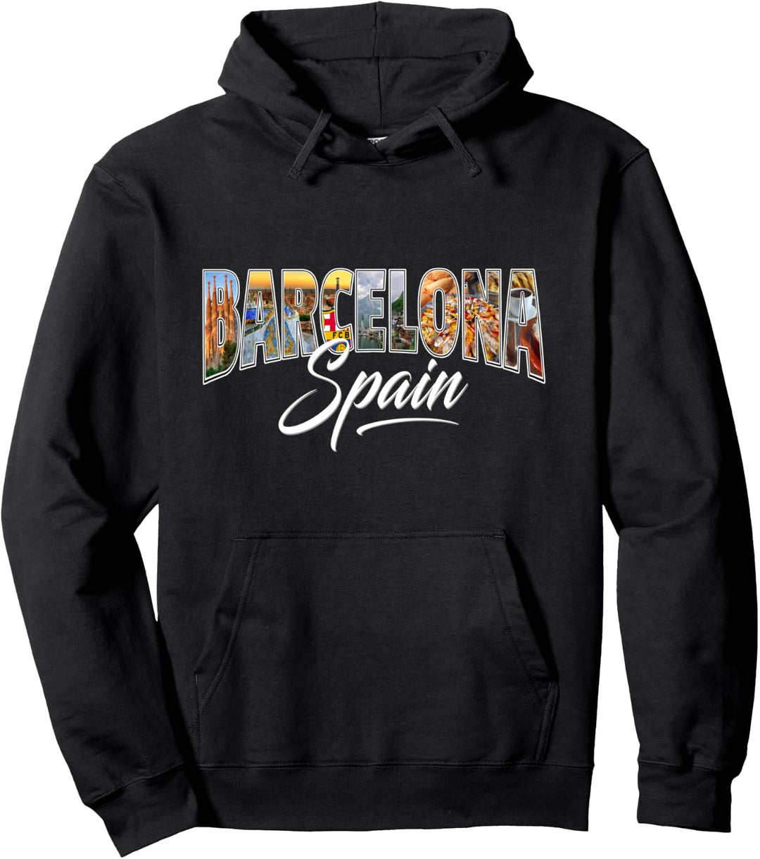 Barcelona Spanien Souvenir Spanisch Feriengeschenk Pullover Hoodie