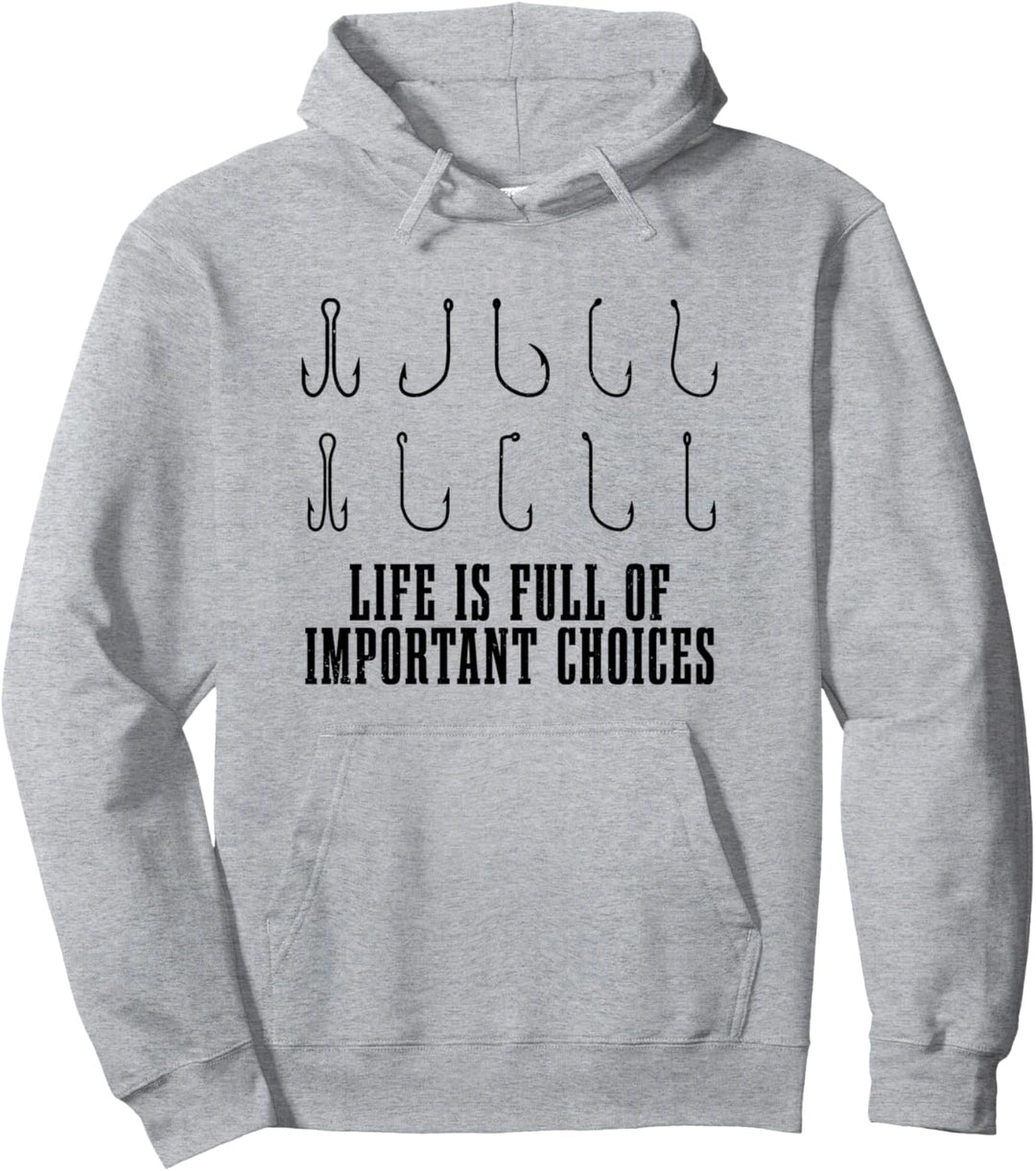 Angeln Angelhaken Spruch Lustig Angler Geschenk Pullover Hoodie