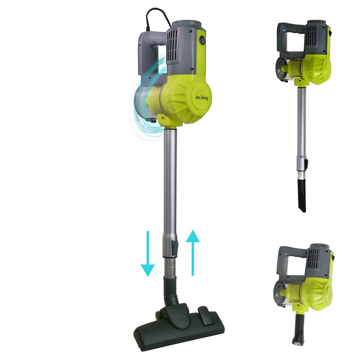 Innoliving Zyklon-Staubsauger mit Draht INN-670 600 W, ohne Beutel, Hepa-Filter, Borstenbürste für H