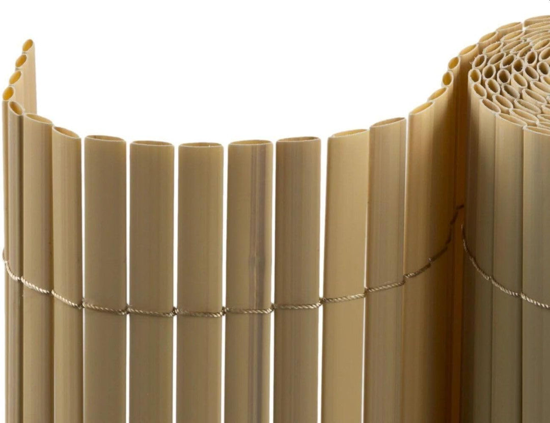 PVC Sichtschutzmatte - Bambus - 160 x 500 cm - Zaunsichtschutz, Sichtschutzzaun, Balkonverkleidung,