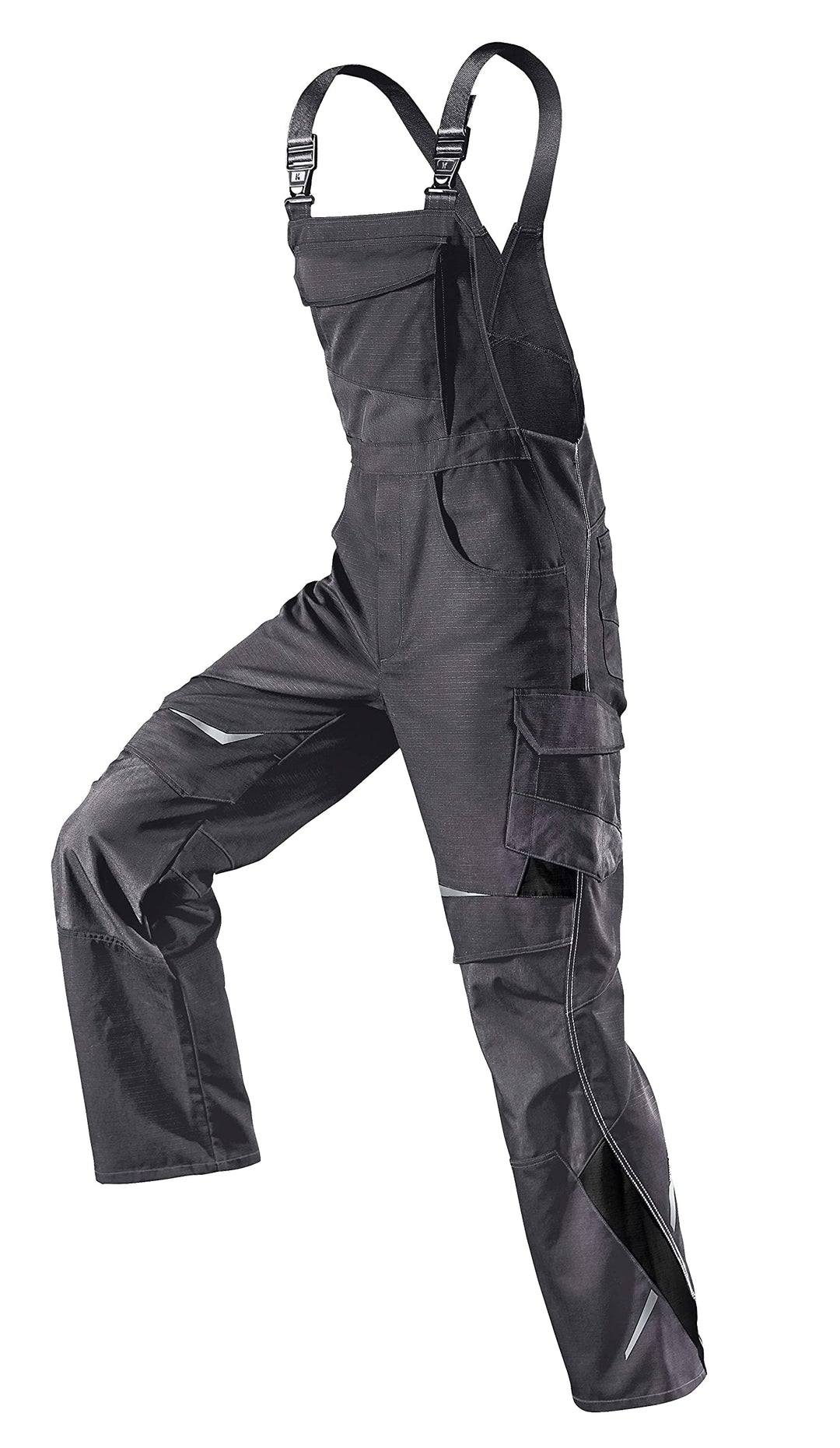 KÜBLER PULSSCHLAG Arbeitslatzhose anthrazit, Grösse 56, Herren-Arbeitslatzhose aus Mischgewebe, Arbe