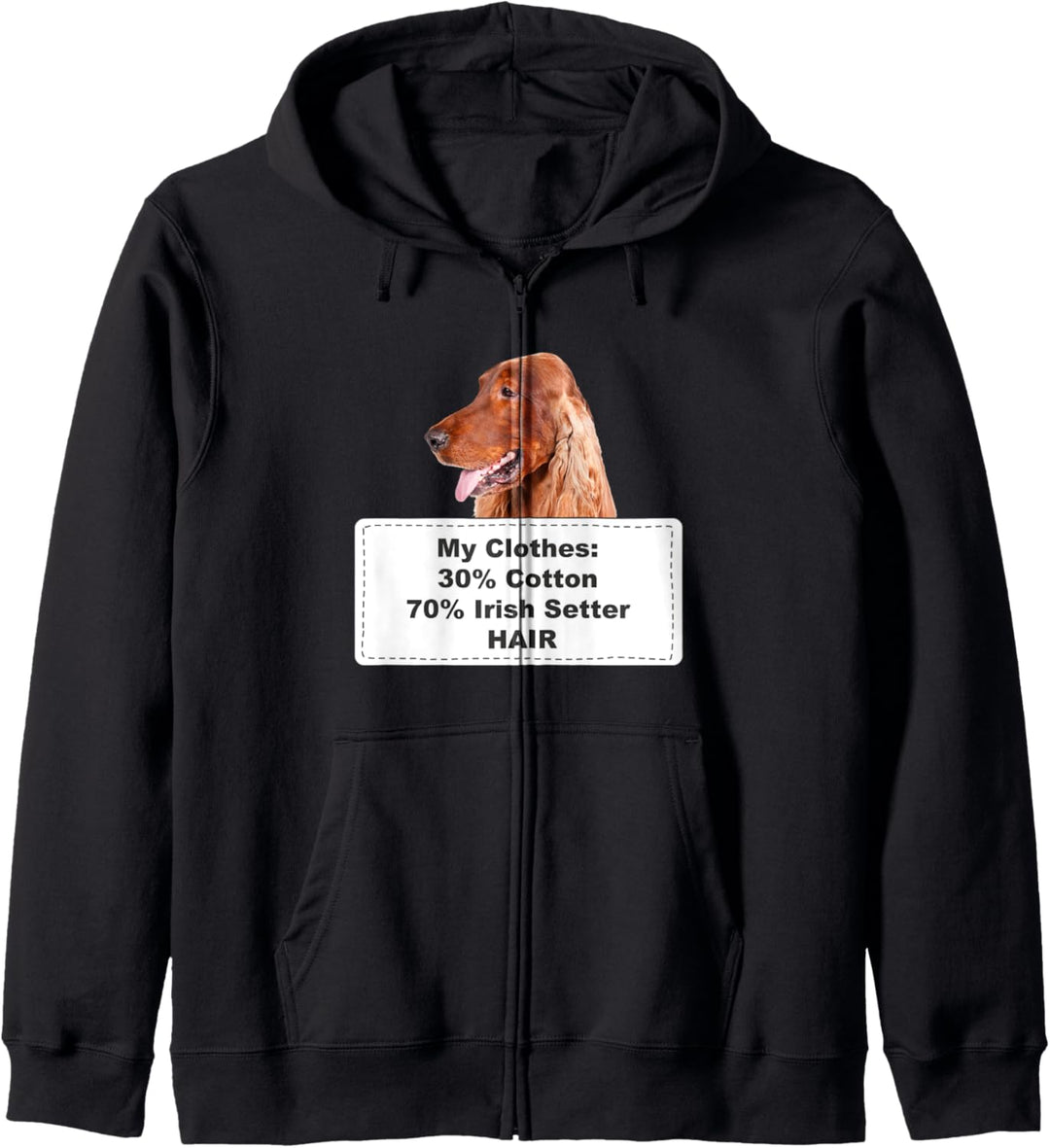 Funny Shedding Dog Irish Setter Kapuzenjacke