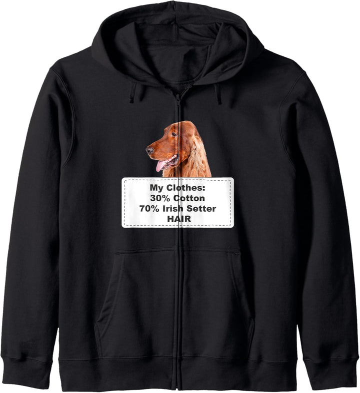 Funny Shedding Dog Irish Setter Kapuzenjacke