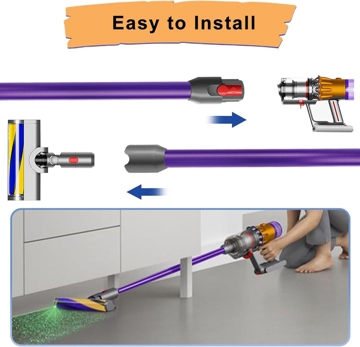 AiLomey Schnellspanner Verlängerungsrohr für Dyson V12 Detect Slim Stabstaubsauger, Ersatzteile Verl