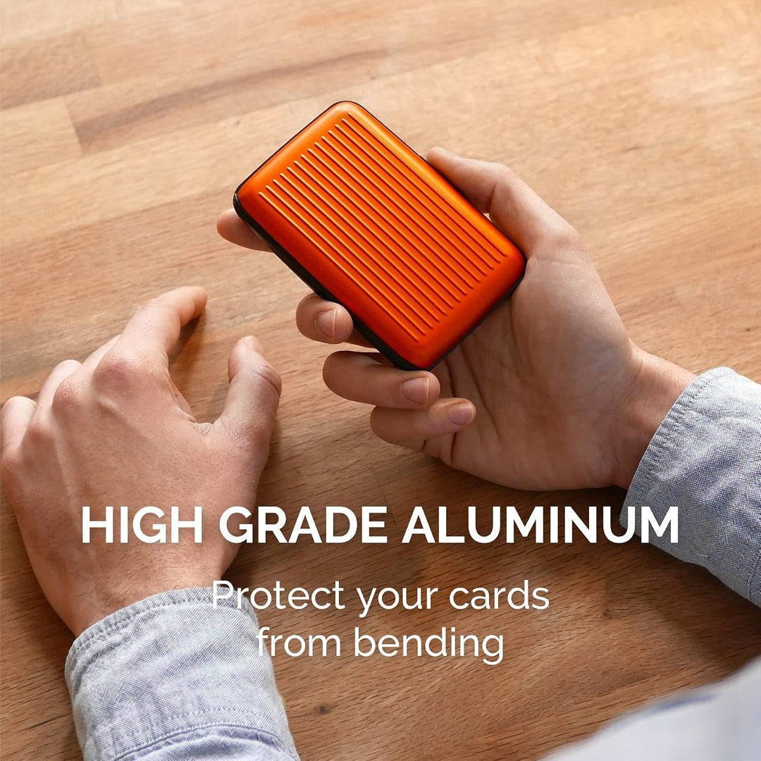ÖGON -Designs- Alu Kartenetui RFID Schutz gegen Betrug und Entmagnetisierung Kompaktes Portmonee Mod