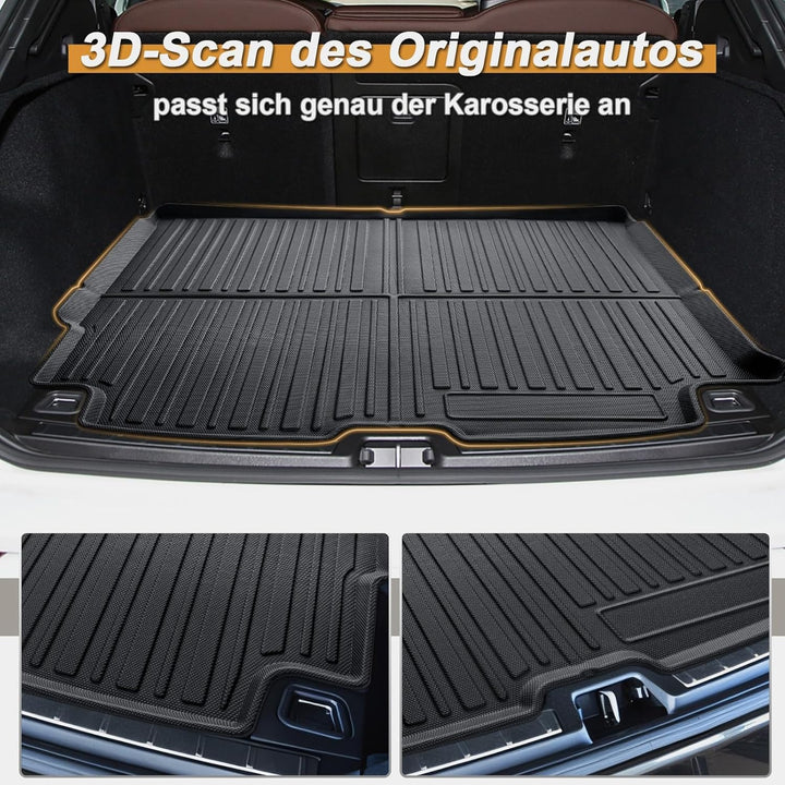 ECOZEN kofferraumwanne für Volvo XC60 2018-2026 TPE Allwetter Kofferraumwanne Original 3D-Scan 3-lag