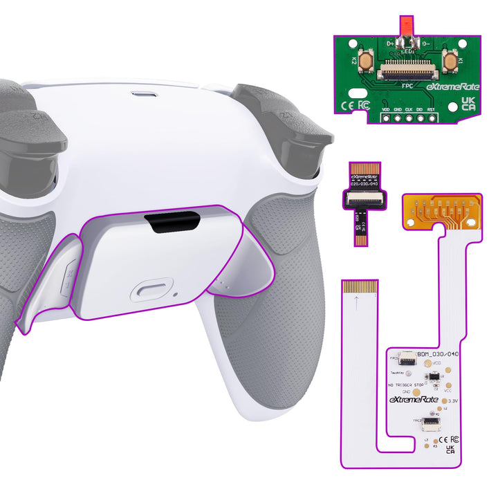 eXtremeRate Programmierbares Rise Remap Kit für ps5 Controller BDM-030/040, Remap Platine &amp; Rückseit