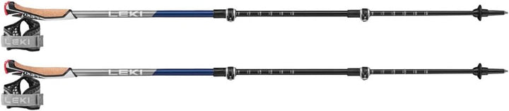 LEKI Traveller Carbon BLAU METALLIC 90-130 cm, 90-130 cm