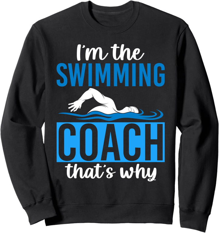Schwimmtrainer Sportler Schwimmen Coach Lustiges Trainier Sweatshirt