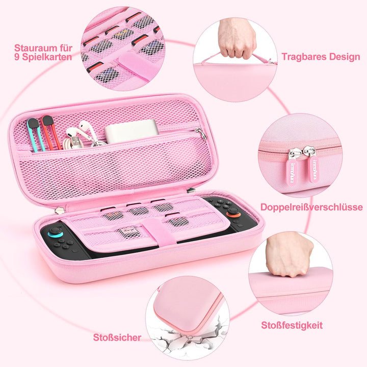 innoAura Switch 2 Tasche 14-in-1 Bundle für NS Switch 2 (2025), Switch 2 Case mit Tragetasche, Schut