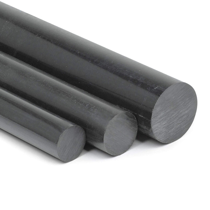 POM Rundstab schwarz Ø 60 mm - Länge 700 mm - massiver Kunststoffstab L: 700 mm, L: 700 mm