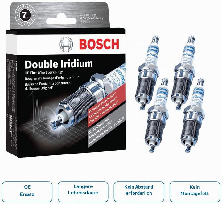 BOSCH 9606 Unterfahrschutz Doppel-Iridium 9606 1 Stück., Doppel-Iridium 9606 1 Stück.