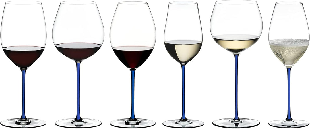 Riedel Fatto A Mano Old World Syrah Weinglas, Blau Syrah Blau, Syrah Blau