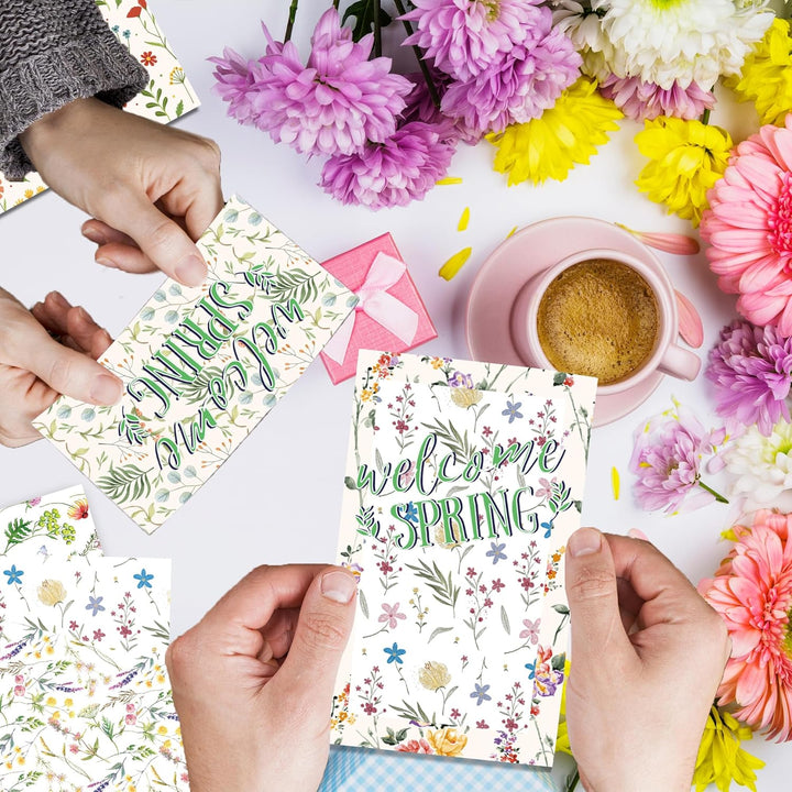 CC HOME 24 Blatt Florales Muster Scrapbook Papier, 12 Designs Doppelseitige Dekorpapier, 12x12Inch C