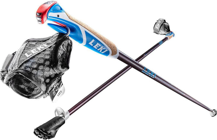 LEKI Smart Response Wanderstöcke 105cm aubergine-white-blue, 105cm aubergine-white-blue