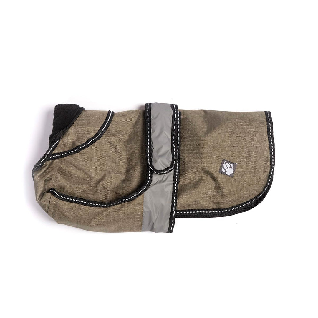 Danish Design 2-in-1 Light Reflective Dog Coat, 45 cm, grün khaki 45 cm, khaki 45 cm