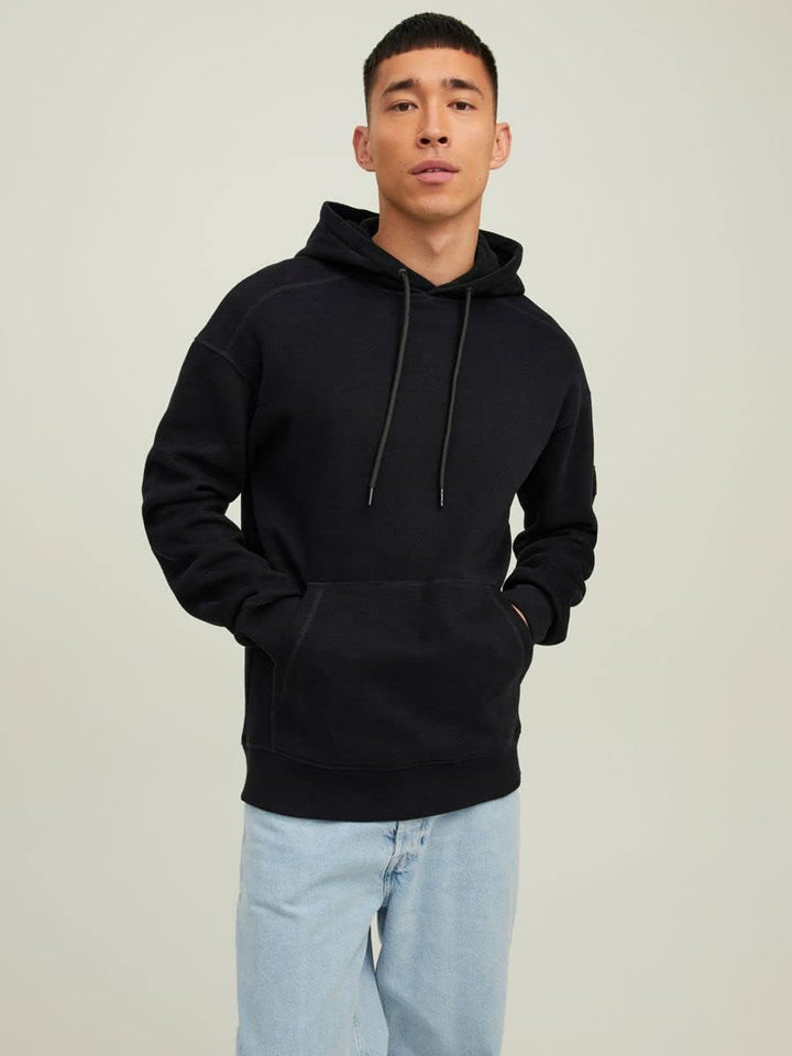 JACK & JONES Herren Jcoclassic Waffle Sweat Hood Noos Kapuzenpullover XS Schwarz, XS Schwarz