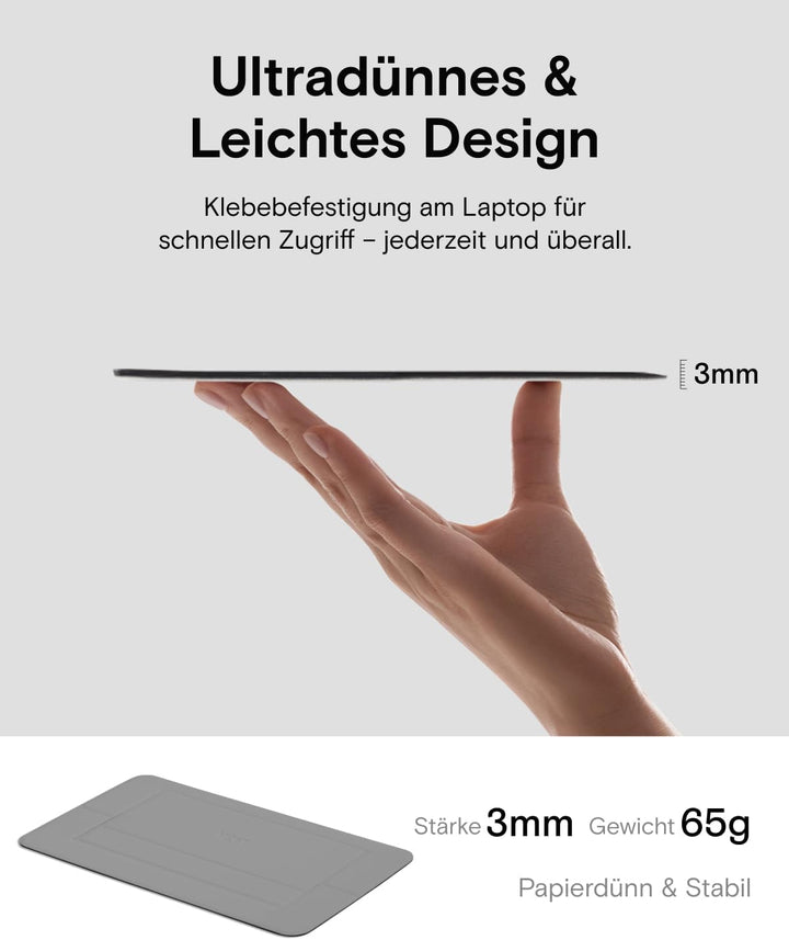 MOFT Invisible Airflow Laptopständer, mit Offenem Design für Wärmeableitung, Einstellbare Doppelwink