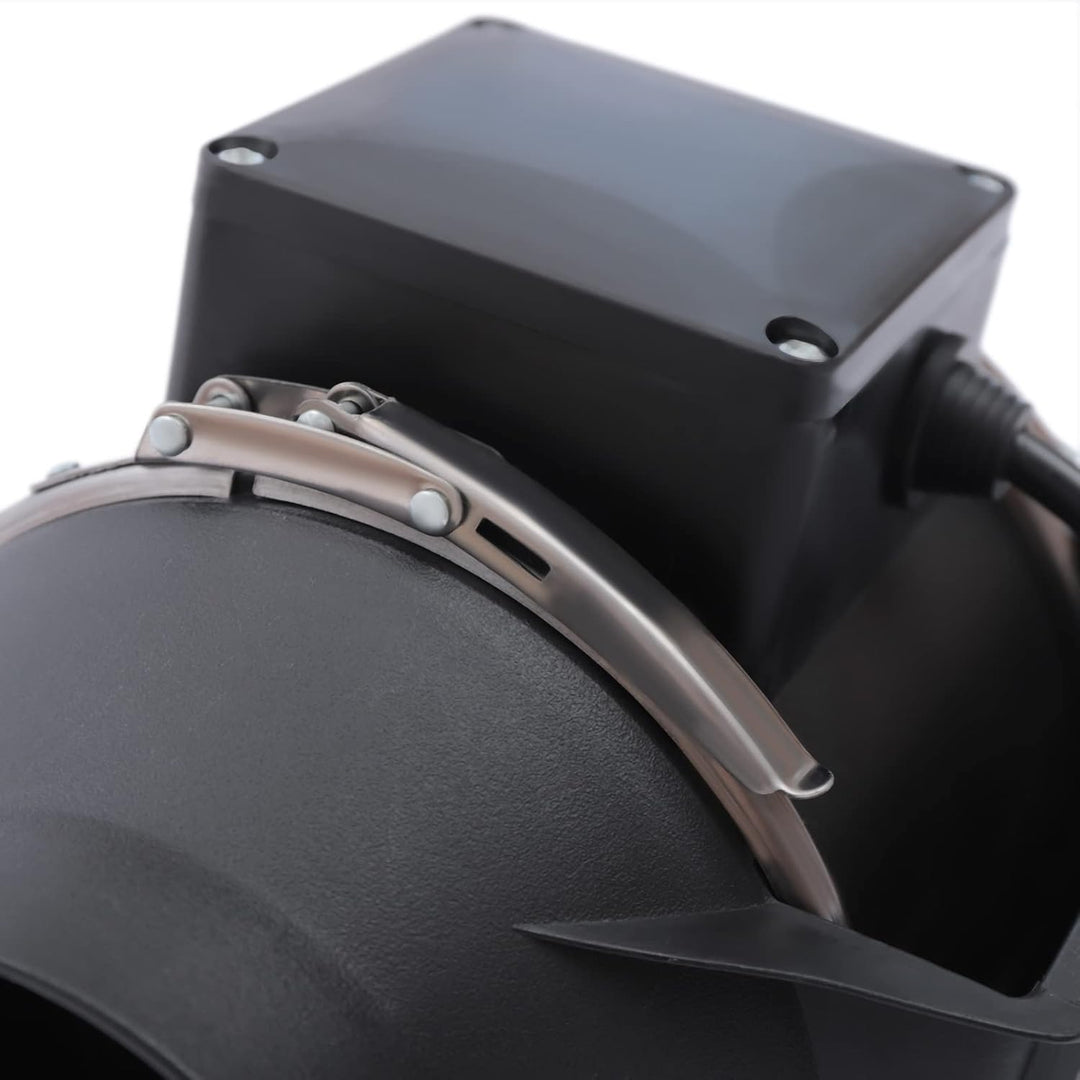 czyuRachel 100mm Abluftventilator, Rohrlüfter Inline-Rohrventilator 220m³/h Fächerförmige Luftschauf