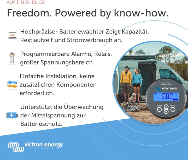 Victron Energy BMV-712 Smart Batterie Monitor (Grau) BMV 712 Smart - Bluetooth, BMV 712 Smart - Blue