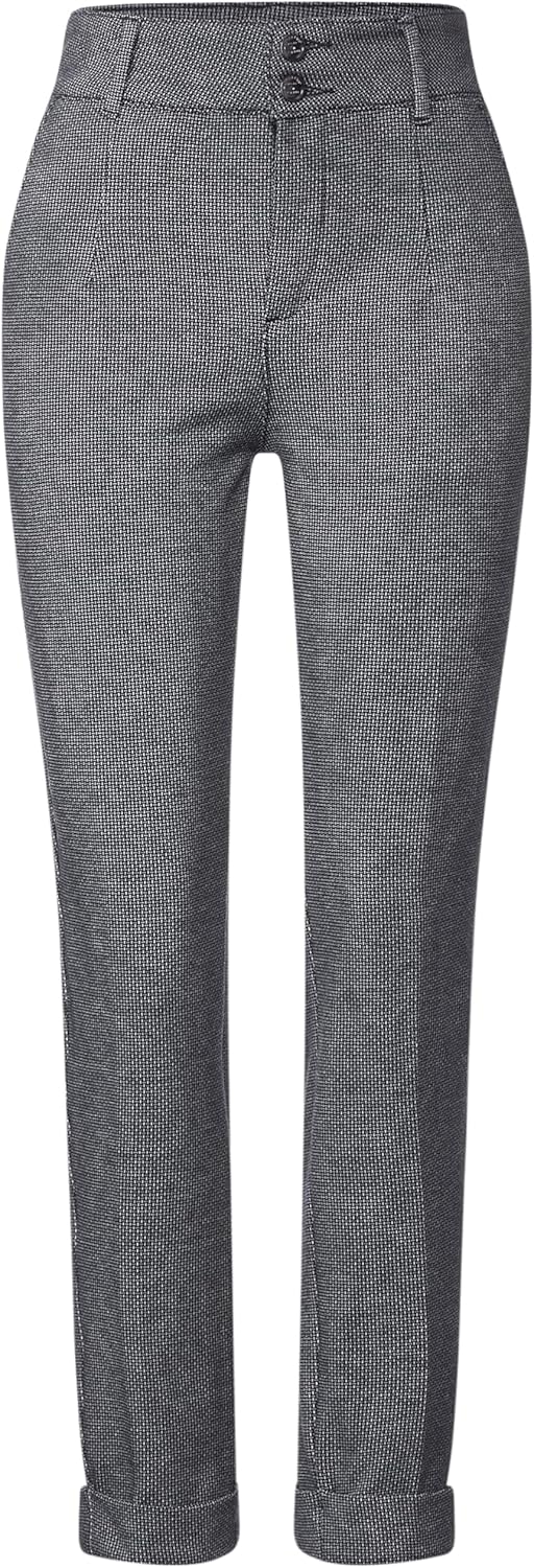 Street One Damen Chinohose Jacquard, 34W / 28L