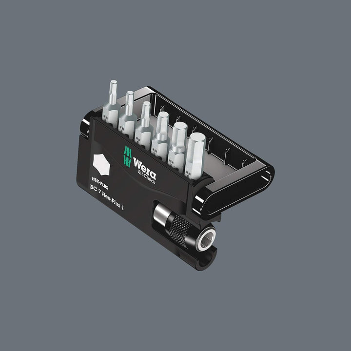 WERA Bit-Check 7 Hex-Plus 1 Sechskant 7-teilig, 1 Stück,056168