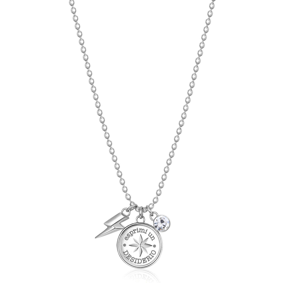 Brosway Damen-Halskette mit Symbol der Winde Rosa | Kollektion Chakra – BHKL05, 440mm, Edelstahl, Kr