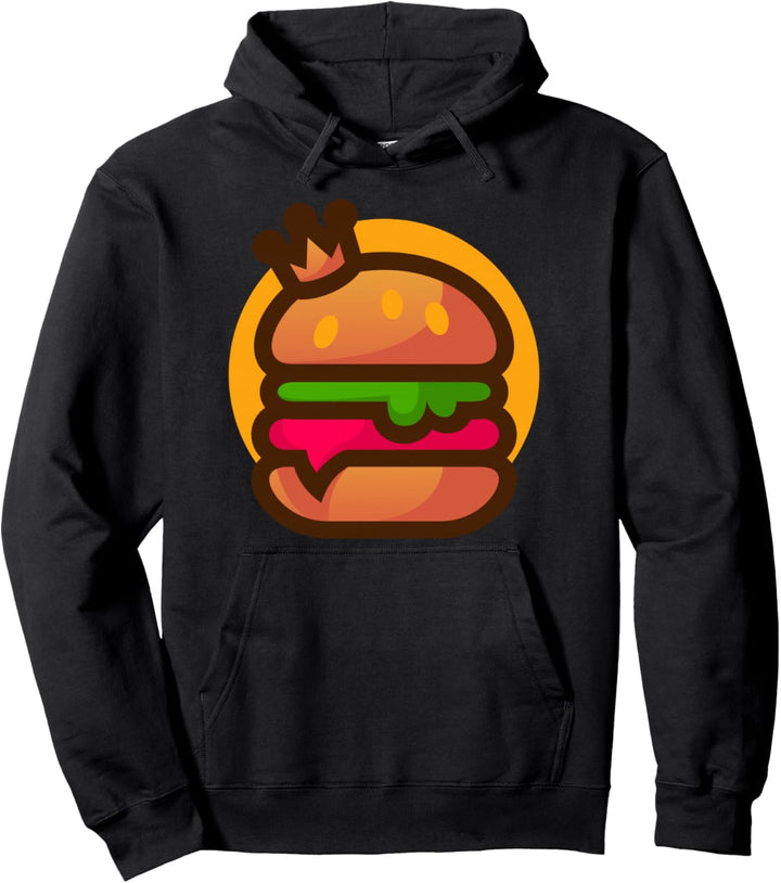 Royal King Burger Pullover Hoodie
