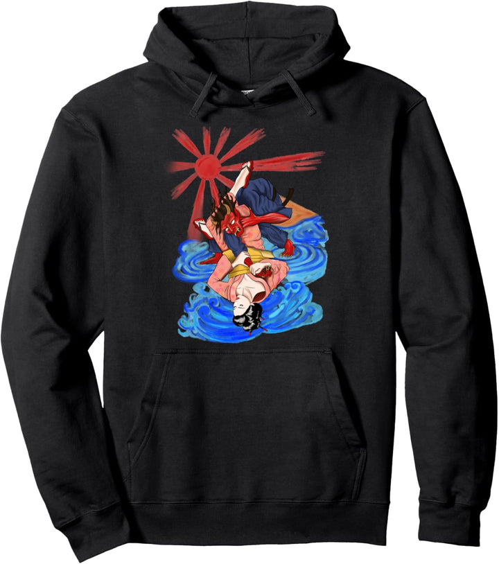 Geisha do triangle Submission unter das Böse Japanese BJJ Pullover Hoodie