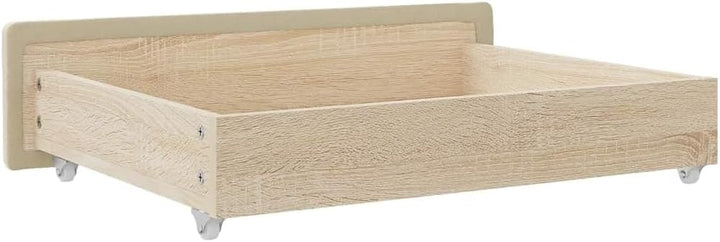 vidaXL Bettschubladen 2 Stk., Bettkasten mit Rollen, Schubkasten Schublade für Bett, Bettschubkasten