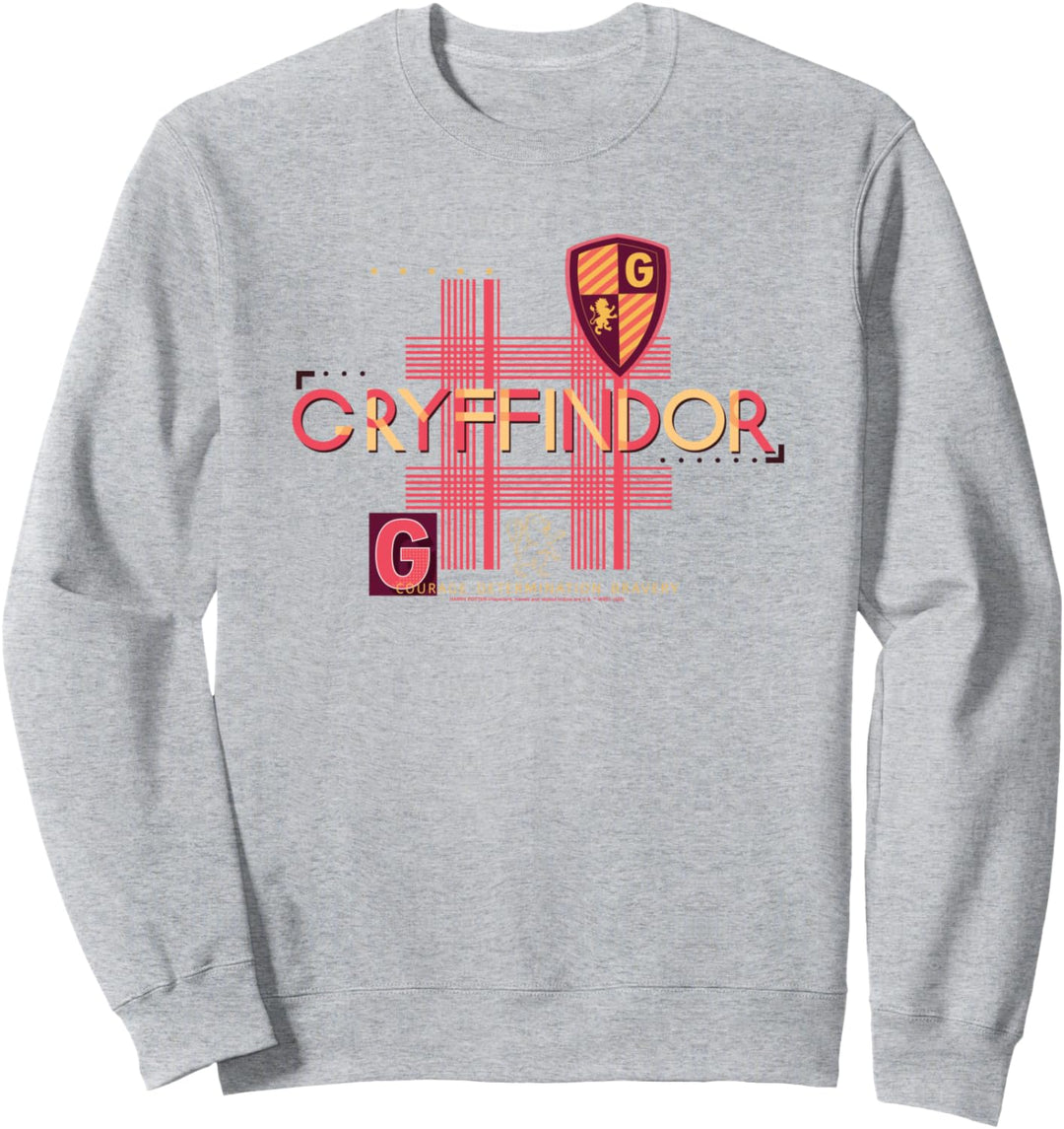 Harry Potter Gryffindor Pattern Crest Sweatshirt