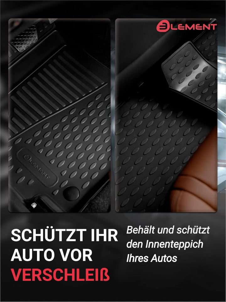 Element Passgenaue Premium Antirutsch Gummi Fussmatten - OPEL Mokka, SUV