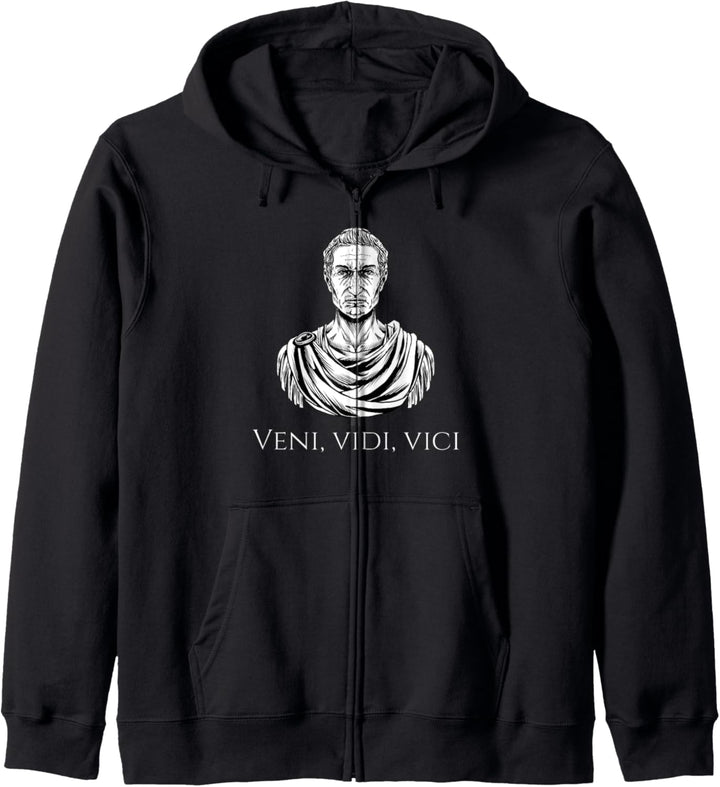 Veni Vidi Vici - Gaius Julius Caesar Quote - Ancient Rome Kapuzenjacke