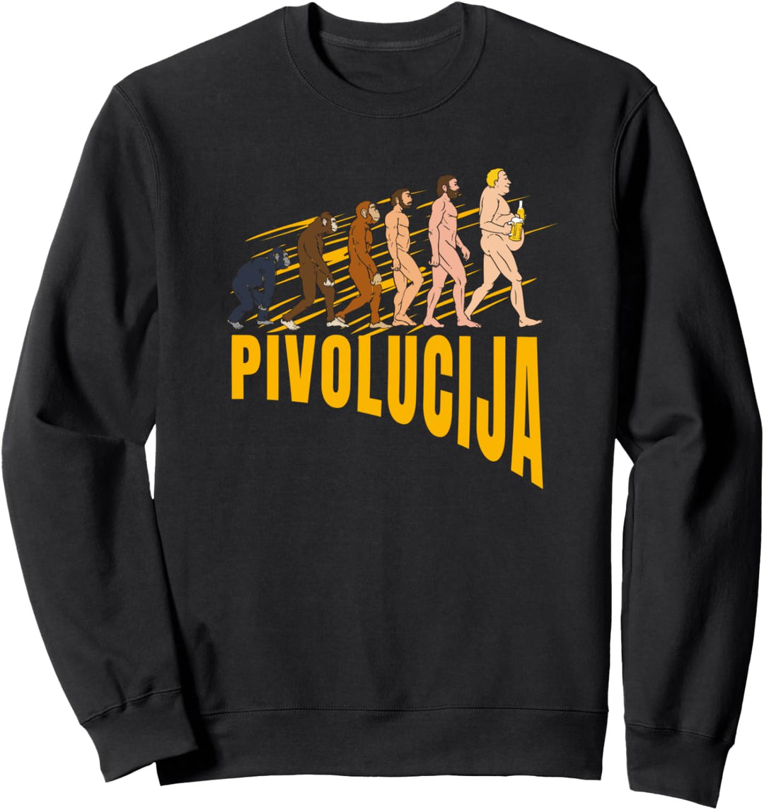 Bier Evolution Pivolucija Pivo Sweatshirt