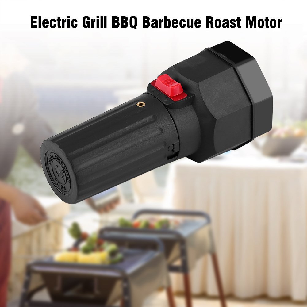 TOPINCN Grillmotor Elektrogrill Grill Grillbratenmotor 1,5 V Batteriebetriebene Schwarze Farbe